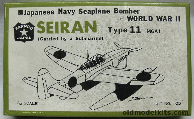 Farpro 1/72 Seiran Type 11 M6A1 Submarine Floatplane - (ex-Aoshima), 105 plastic model kit